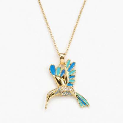 🍀 Final Day: 50% OFF!! |  🦜 2026 All-New Upgrade 💥 Exquisite Diamond-Embellished Sunbird Necklace