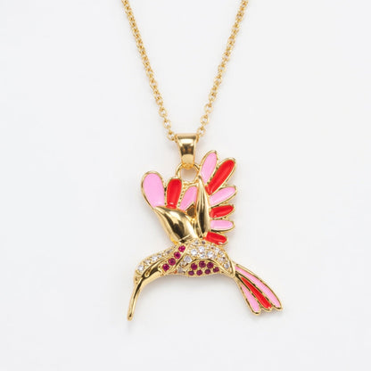 🍀 Final Day: 50% OFF!! |  🦜 2026 All-New Upgrade 💥 Exquisite Diamond-Embellished Sunbird Necklace