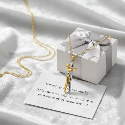 🔥60%off TODAY!丨 Forever Embrace Necklace – A Symbol of Love & Connection--Gift Box Packaging🎁
