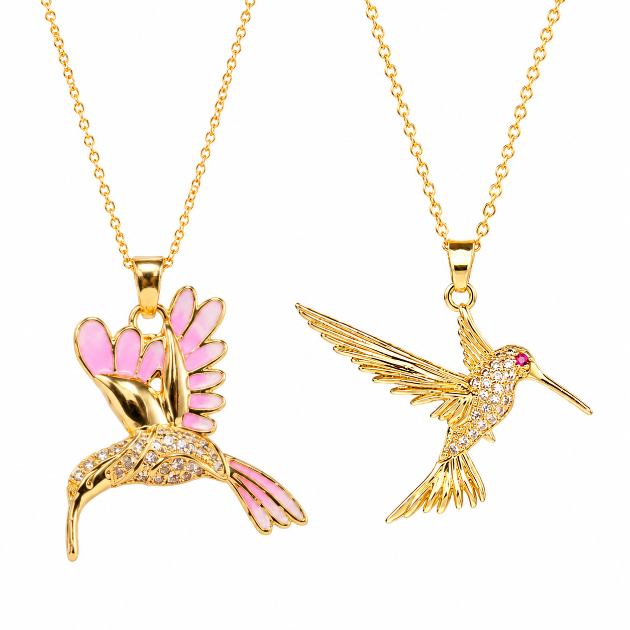 🍀 Final Day: 50% OFF!! |  🦜 2026 All-New Upgrade 💥 Exquisite Diamond-Embellished Sunbird Necklace