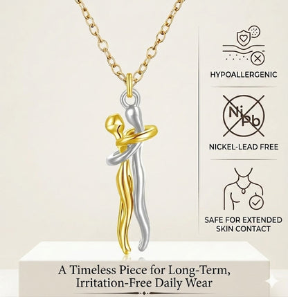 🔥60%off TODAY!丨 Forever Embrace Necklace – A Symbol of Love & Connection--Gift Box Packaging🎁