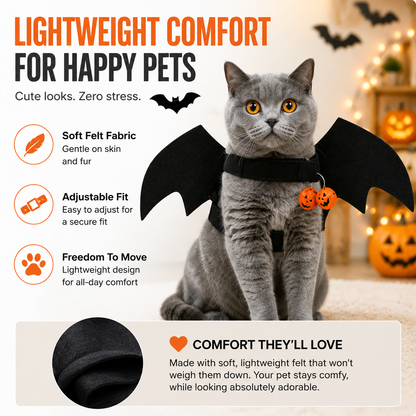 🔥🔥Halloween Bat Wings Costume For Cats & Dogs 🦇