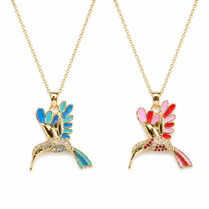 🍀 Final Day: 50% OFF!! |  🦜 2026 All-New Upgrade 💥 Exquisite Diamond-Embellished Sunbird Necklace