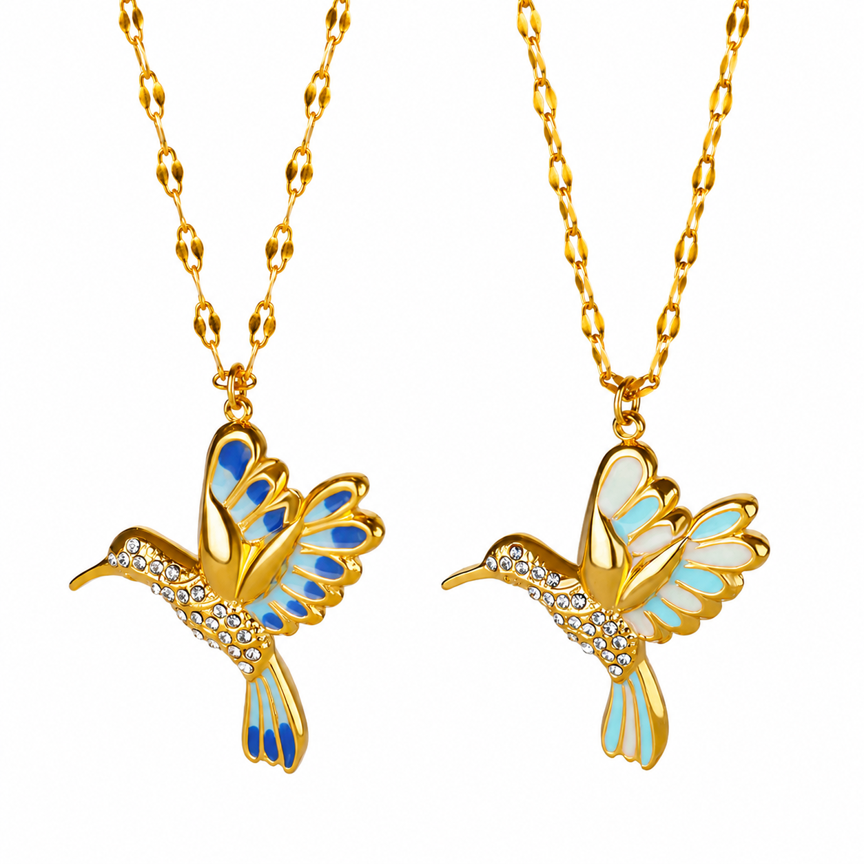 🍀 Final Day: 50% OFF!! |  🦜 2026 Brand New Upgrade 💥 Exquisite Diamond-Embellished Hummingbird Necklace