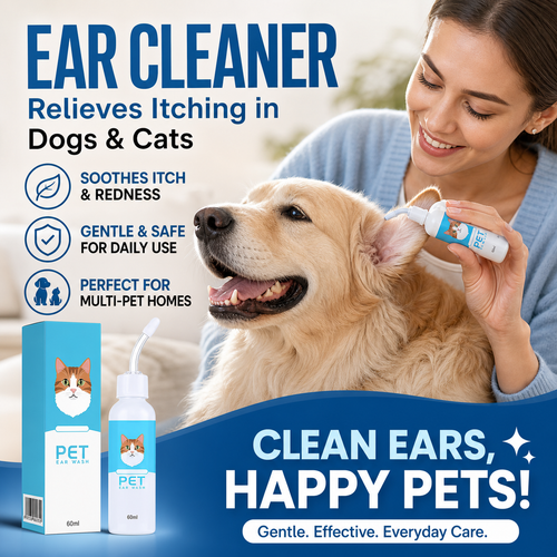 🔥Buy two get one free for a limited time!🔥 🐱 Ear cleaner to relieve ear itching in dogs and cats🐶