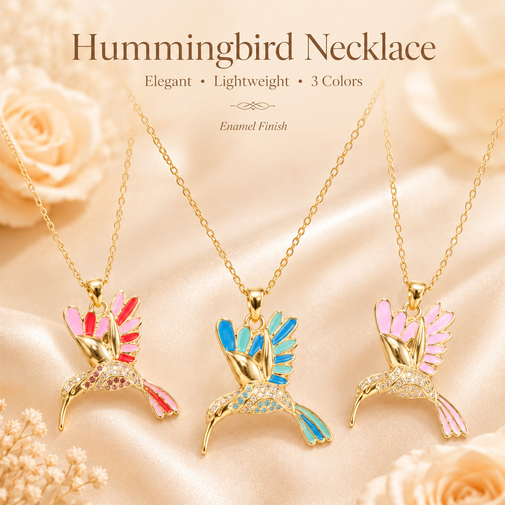 🍀 Final Day: 50% OFF!! |  🦜 2026 All-New Upgrade 💥 Exquisite Diamond-Embellished Sunbird Necklace