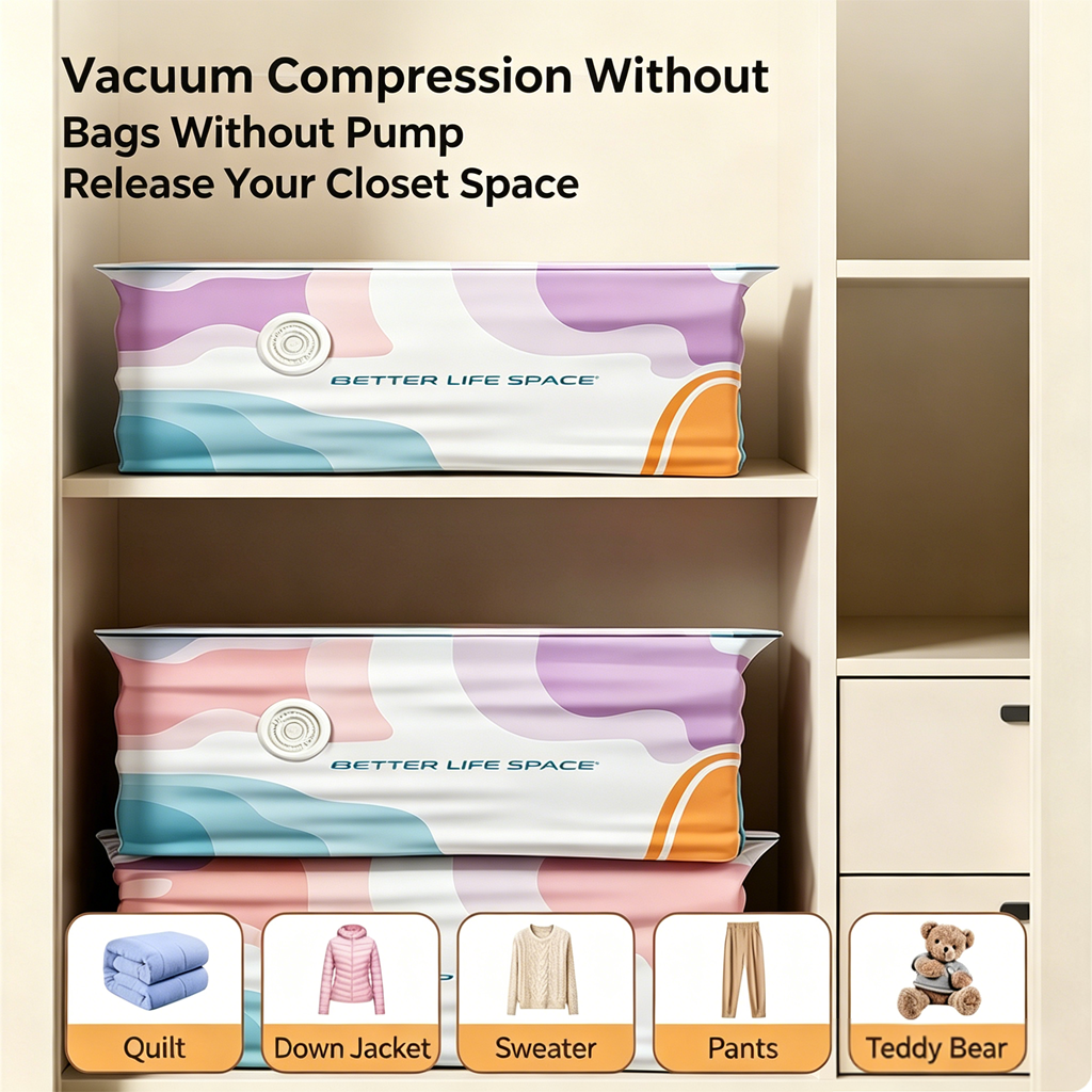 🚚Last day: 78% off丨FREE No-Pump 3D Vacuum Storage Bags