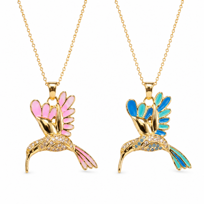 🍀 Final Day: 50% OFF!! |  🦜 2026 All-New Upgrade 💥 Exquisite Diamond-Embellished Sunbird Necklace