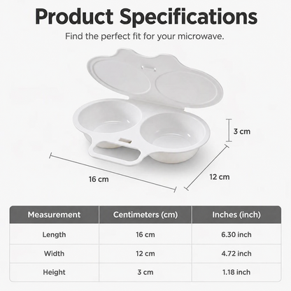 🥳2026 HOT SALE💞50K+ SOLD! 🥚✨  50% OFF + BUY 1 GET 1 FREE! Dual Cavity Microwave Egg Poacher – Quick oil‑free cooking, food‑grade PP & versatile. Perfect for busy mornings – healthy breakfast in minutes! ⚡🍳