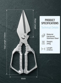 New kitchen scissors (silver)