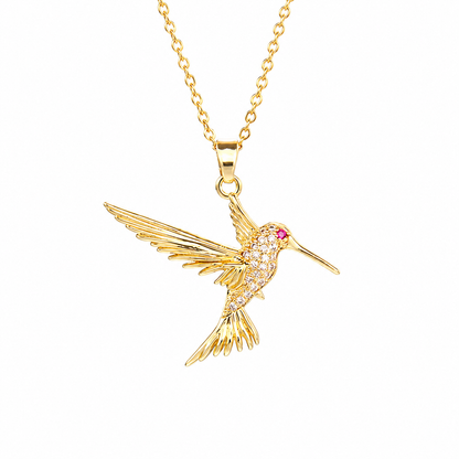 🍀 Final Day: 50% OFF!! |  🦜 2026 All-New Upgrade 💥 Exquisite Diamond-Embellished Sunbird Necklace