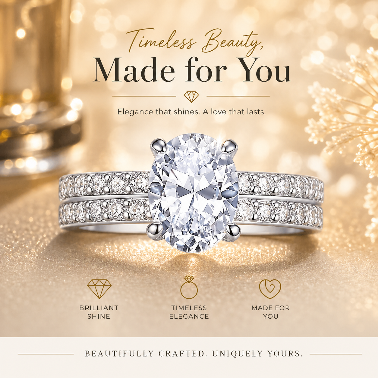 🔥 Today's Limited-Time Special —  Double-Layer Diamond Ring💎