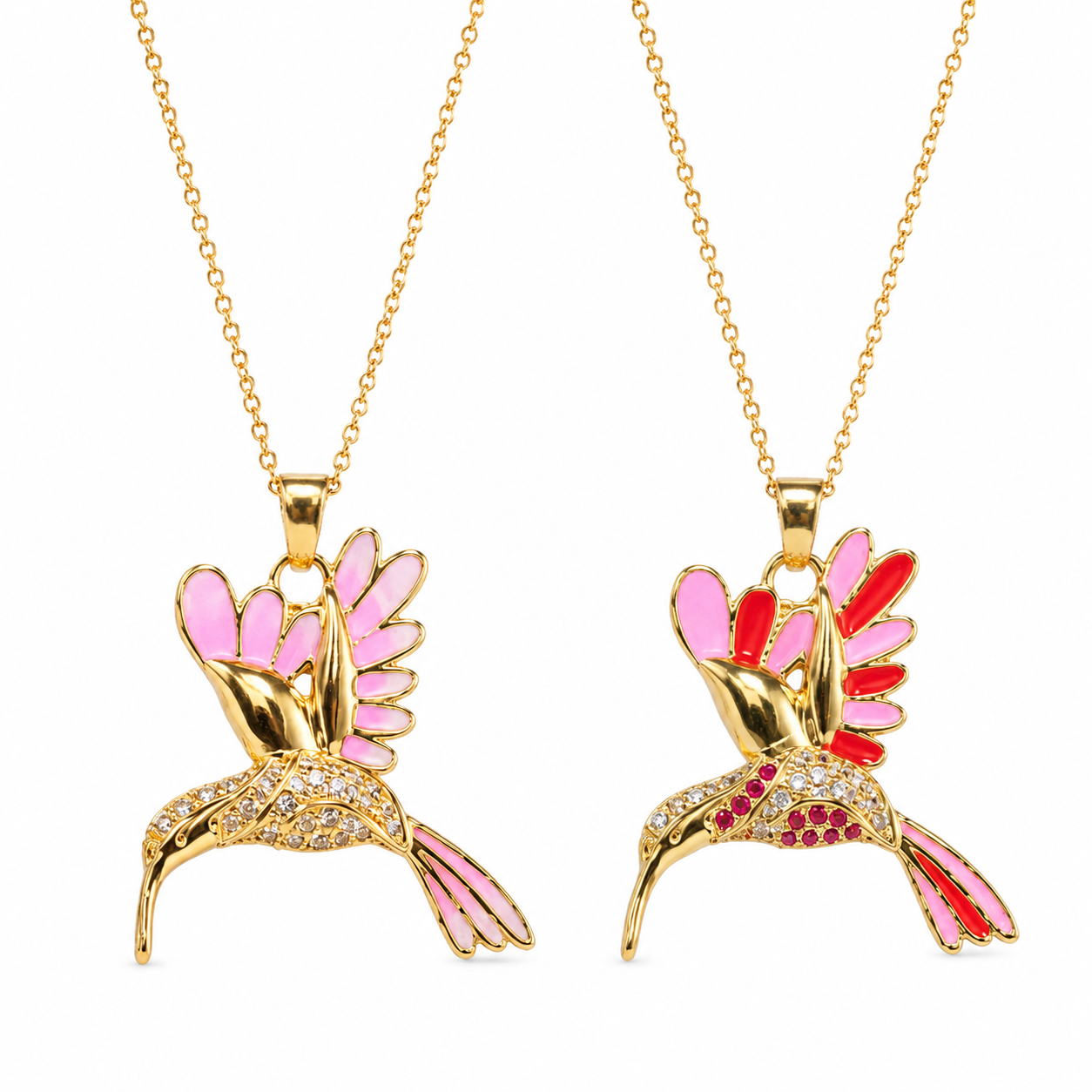 🍀 Final Day: 50% OFF!! |  🦜 2026 All-New Upgrade 💥 Exquisite Diamond-Embellished Sunbird Necklace