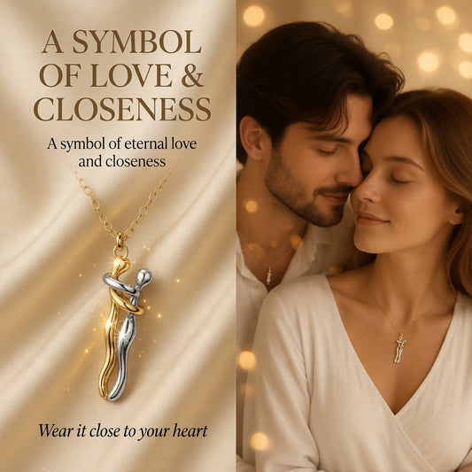 🔥60%off TODAY!丨 Forever Embrace Necklace – A Symbol of Love & Connection--Gift Box Packaging🎁