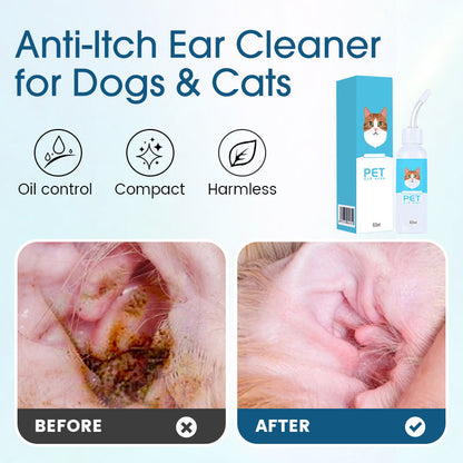 🔥Buy two get one free for a limited time!🔥 🐱 Ear cleaner to relieve ear itching in dogs and cats🐶