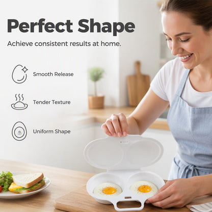 🥳2026 HOT SALE💞50K+ SOLD! 🥚✨  50% OFF + BUY 1 GET 1 FREE! Dual Cavity Microwave Egg Poacher – Quick oil‑free cooking, food‑grade PP & versatile. Perfect for busy mornings – healthy breakfast in minutes! ⚡🍳